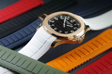 patek philippe white rubber strap